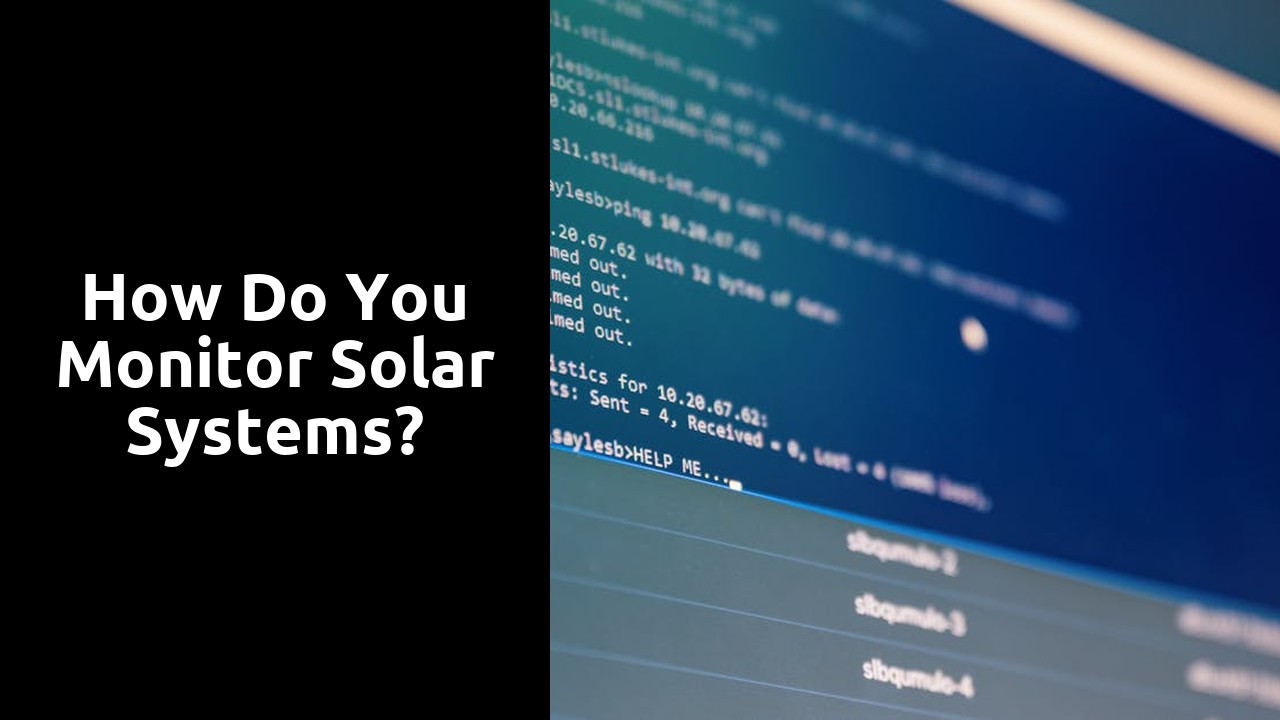 How do you monitor solar systems?