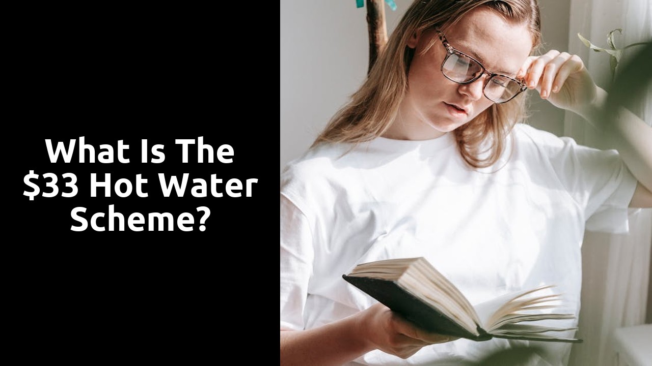 What is the $33 hot water scheme?
